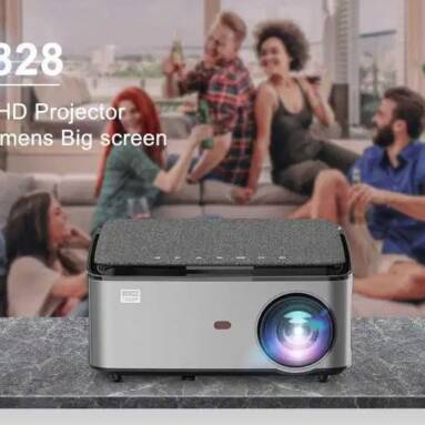 €179 with coupon for Rigal RD828 1080P Full HD WIFI Projector Wireless Phone Same Screen 6500 Lumens ±50° vertical keystone correction 50000 Hours Beamer 3D Home Theater Video Cinema from BANGGOOD
