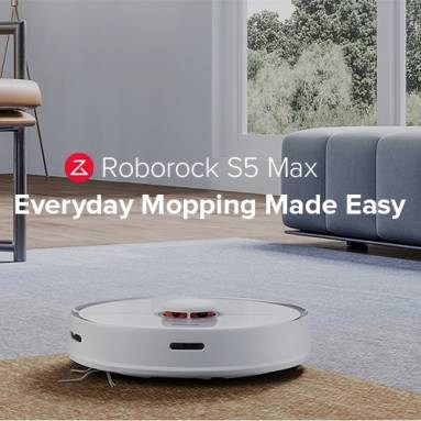 €368 with coupon for Roborock S5 Max Xiaomi MI Robot Vacuum Cleaner Automatic Sweeping APP Smart Planned Laser Navigation – White EU Warehouse from GEARBEST