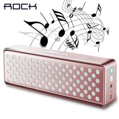 $28 with coupon for Rock Mubox Wireless Bluetooth V4.0 Speaker with Mic  –  ROSE GOLD from Gearbest