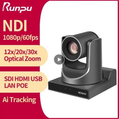 464 € s kupónom pre Runpu NDI PTZ Camera Ai Tracking Conference Camera od ALIEXPRESS