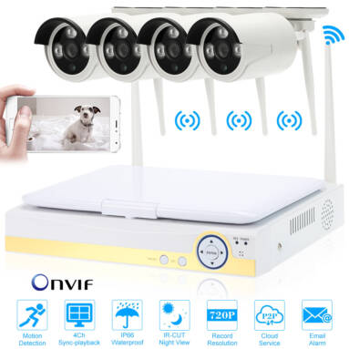 42% OFF OWSOO 10.1" 4CH WiFi NVR Kit with 4pcs IP Camera,limited offer $145.99 from TOMTOP Technology Co., Ltd
