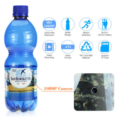 $9 Discount On 1080P Spy Hidden Bottle Camera! from Tomtop INT