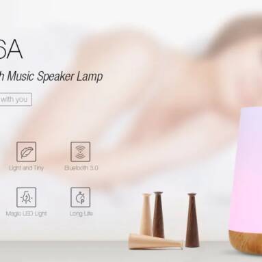 $14 with coupon for S16A Bluetooth 3.0 Music Speaker Lamp from Gearbest