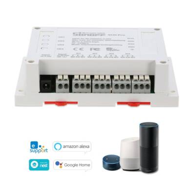 $4 OFF SONOFF 4CH Pro 433MHz 4 Gang WiFI Switch,free shipping $25.99(Code:SONOFF4) from TOMTOP Technology Co., Ltd