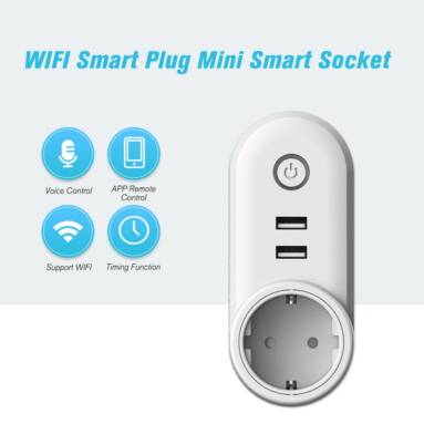 54% OFF WIFI Smart Plug Remote Control Timing Function Wall Socket,limited offer $11.99 from TOMTOP Technology Co., Ltd