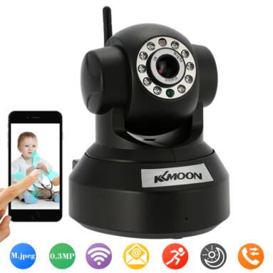 73% OFF KKmoon 0.3MP Camera P2P Wireless Camera,limited offer $13.99 from TOMTOP Technology Co., Ltd