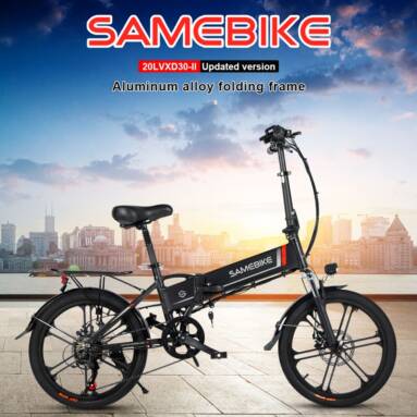 €710 with coupon for SAMEBIKE 20LVXD30-II Electric Bike Shimano 5 speed 48V 10.4AH Battery 350W Motor 20 Inches Tyres Lithium Battery with Remote Control (One Year Warranty) from EU warehouse GEEKBUYING