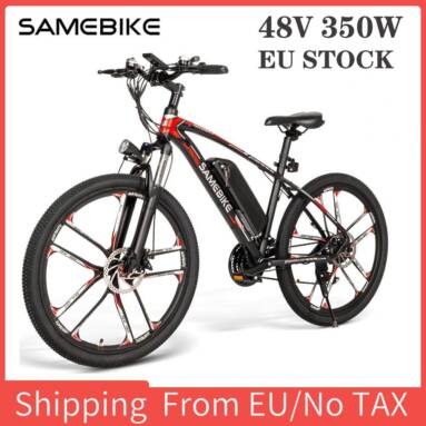 €740 with coupon for SAMEBIKE SM-26 Electric Bike Mountain Ebike 26 Inch Electric Bicycle MTB Bike 48V 350W Outdoor Cycling Bicycle from EU warehouse GEEKBUYING