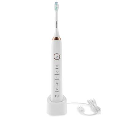 $13 with coupon for SARMOCARE S100 Sonic Electric Toothbrush  –  WHITE from GearBest