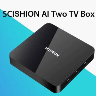 $48 with coupon for SCISHION AI Two TV Box – BLACK EU PLUG from GearBest