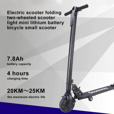 €276 with coupon for SCOOWAY Electric Folding Scooter Black With 6.5inch 350W 2 Wheel Kick Scooter 15 MPH Max Speed – Black Germany Warehouse from GEARBEST