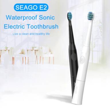 $5 with coupon for SEAGO E2 Waterproof Sonic Electric Toothbrush – BLACK from GearBest