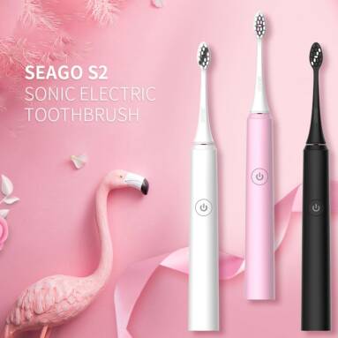 €17 with coupon for SEAGO S2 Automatic Sonic Electric Toothbrush – Black from GEARBEST