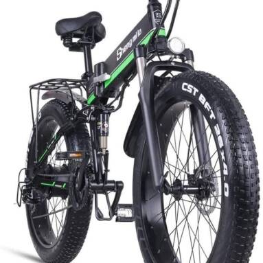 €1099 with coupon for  SHENGMILO MX01 1000W 48V 12.8Ah 26 Inch Electric Bicycle 40km/h Max Speed 90Km Mileage 150Kg Max Load from EU warehouse GEEKBUYING