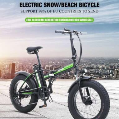 €976 with coupon for Shengmilo MX20 500W 48V 15Ah 20” E-bike 40km/h Max Speed 40-50km Mileage Range 150kg Max Load Electric Bike from EU warehouse GEEKBUYING