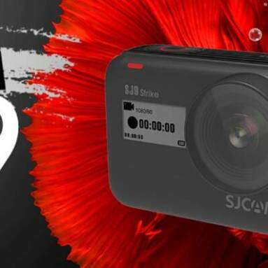 €188 with coupon for SJCAM SJ9 Strike 4K WiFi Touch Live Streaming Wireless Charging Waterproof Body 1300mAh Vlog Sport Camera from BANGGOOD