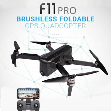 $187 with coupon for SJRC F11 PRO Drone 5G Wifi FPV GPS RC 4K Camera 2-axis Gimbal with Storage Bag 26mins Flight Time 1500m Control Distance from TOMTOP