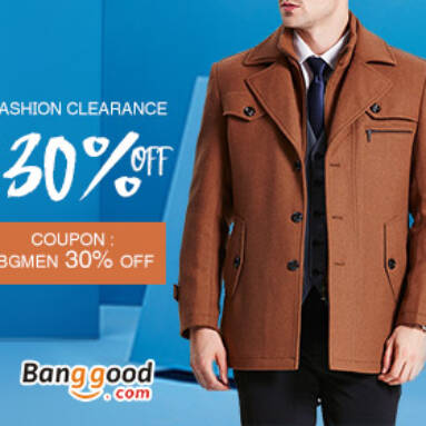 Up to 60% OFF for Clearance of Men’s Clothing with Extra 30% OFF Coupon from BANGGOOD TECHNOLOGY CO., LIMITED