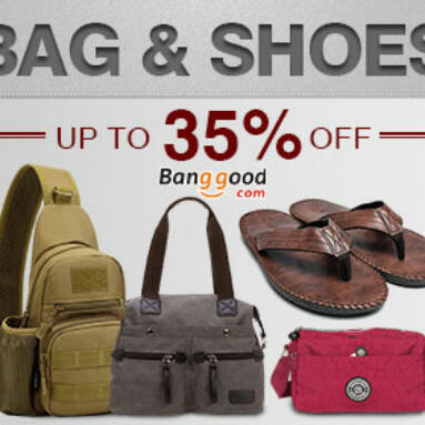 Bags & Shoes Flash Deals Up to 35% OFF from HongKong BangGood network Ltd.