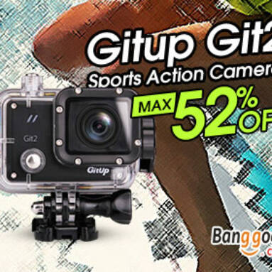 Max Up to 52% OFF for GitUp Action Cameras from BANGGOOD TECHNOLOGY CO., LIMITED