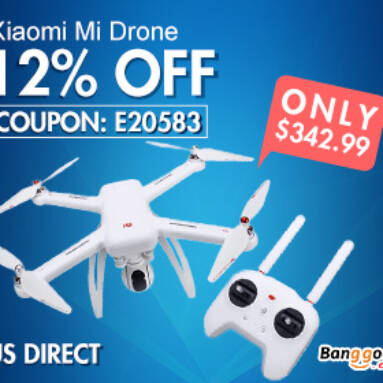 12% OFF Xiaomi Mi Drone RC Quadcopter in US Direct from BANGGOOD TECHNOLOGY CO., LIMITED