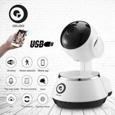 Only $18.88 Digoo BB-M1 Wireless WiFi USB Baby Monitor Alarm Home Security IP Camera from BANGGOOD TECHNOLOGY CO., LIMITED