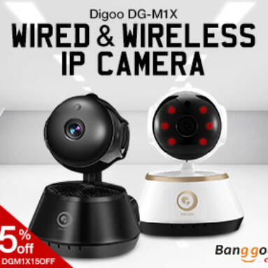 35% OFF for Digoo Wireless Wifi Night Vision Smart Home Security IP Camera from BANGGOOD TECHNOLOGY CO., LIMITED