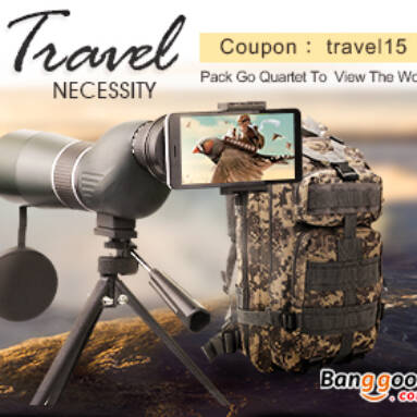 15% OFF New Year Promotion for Outdoor Travelling from BANGGOOD TECHNOLOGY CO., LIMITED