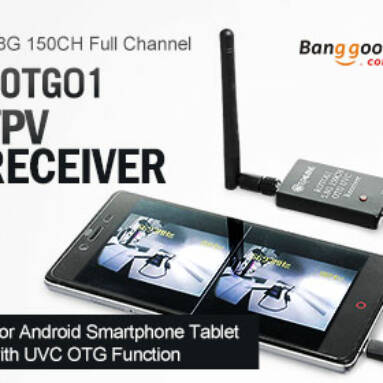 Heat! Eachine ROTG01 UVC OTG 5.8G 150CH Full Channel FPV Receiver from BANGGOOD TECHNOLOGY CO., LIMITED