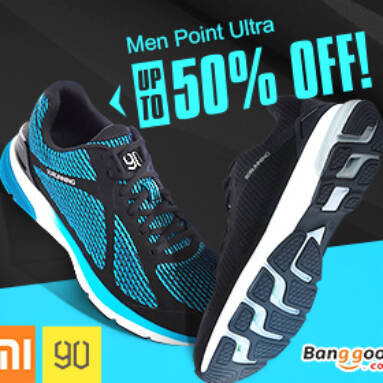 50% OFF XIAOMI 90 Men Point Ultra Smart Sports Shoes from BANGGOOD TECHNOLOGY CO., LIMITED