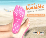 $3.99 for Beach Invisible Stick-Up Foot Insole Waterproof Protective Socks Pad from BANGGOOD TECHNOLOGY CO., LIMITED