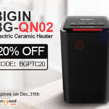 Only $33.59 Bigin BG-QN02 Portable Electric Oscillating Heater from BANGGOOD TECHNOLOGY CO., LIMITED