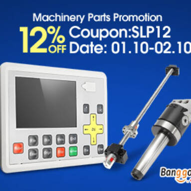 12% OFF for Machinery parts Promotion from BANGGOOD TECHNOLOGY CO., LIMITED