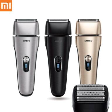 $39 with coupon for SMATE IPX7 Waterproof Fast Charging Electric Shaver 4 Shaver Blades System Low Noise from XIAOMI Ecosystem – Silver from BANGGOOD