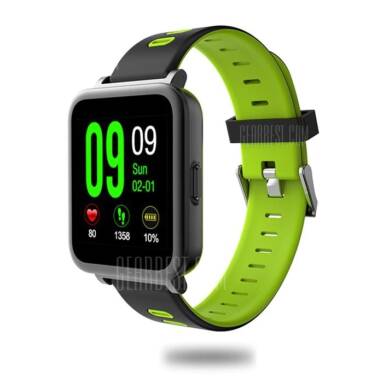 $34 with coupon for SN 10 Heart Rate Smartwatch  –  NEON GREEN from GearBest