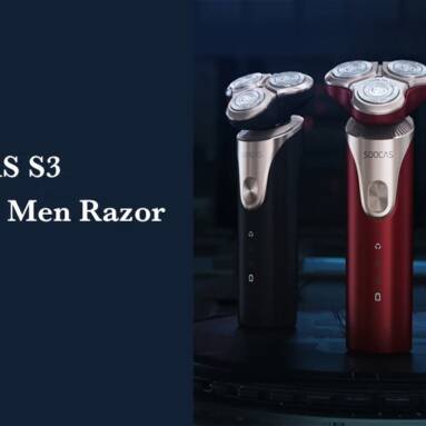 $41 with coupon for SOOCAS S3 Electric Men Washable Razor from Xiaomi youpin from GEARBEST