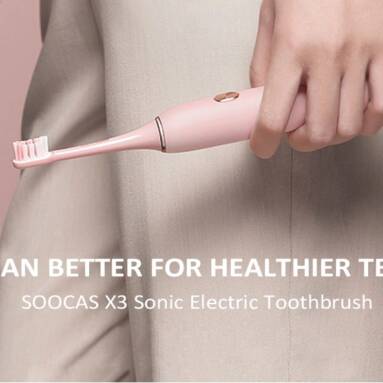 $29 with coupon for SOOCAS X3 USB IPX7 Sonic Electric Toothbrush from Xiaomi youpin – BLACK from GearBest