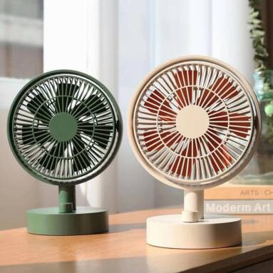 €25 with coupon for SOTHING Desktop Electric Fan Air Circulation Desk Fan Instant Cooling Stepless Speed Adjustment Automatic Rotation with Intelligent Digital Display Air Cooler for Home Outdoor – Digital Display Palm from BANGGOOD