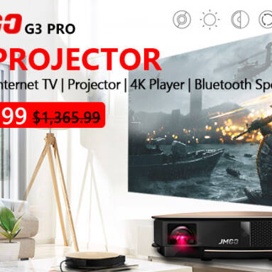 JMGO G3 Pro 3D Home Theater Projector Android 4.4 Wi-Fi 2GB/32GB – English Version Crazy Price $730.99 from Zapals