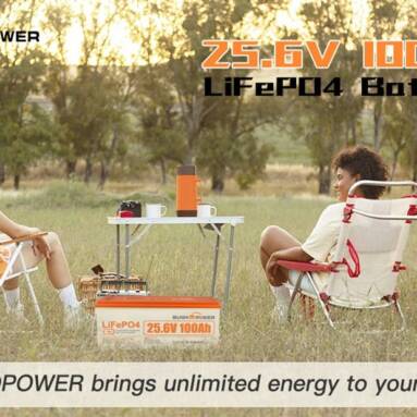 €479 with coupon for SUNHOOPOWER 24V 100Ah LiFePO4 Battery from EU warehouse GEEKBUYING