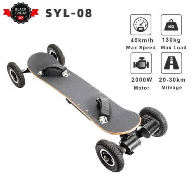 €529 with coupon for SYL-08 V3 Version Electric Off Road Skateboard from EU warehouse GEEBUYING