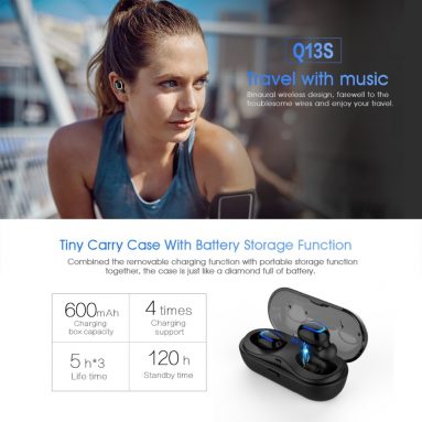 $ 21 com cupom para SYLLABLE HBQ-Q13S TWS Fones de ouvido Bluetooth V5.0 da GEARVITA