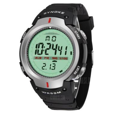 $2 with coupon for SYNOKE 61576 Sports Men Waterproof Outdoor Watch  –  GRAY from GearBest