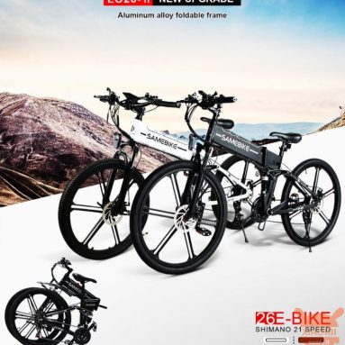 €979 with coupon for Samebike LO26-II 500W Upgraded Electric Bike 70km Mileage 25km/h Speed from EU warehouse BUYBESTGEAR