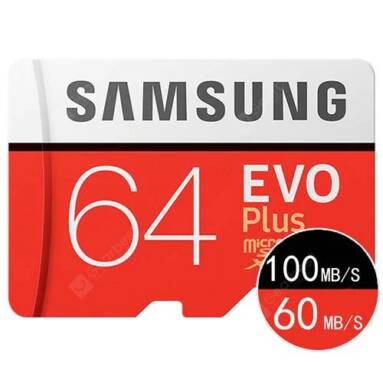 €11 with coupon for Samsung 64G 128G Mobile Phone Driving Recorder Sports Camera TF Memory Card – RED 64GB from GearBest