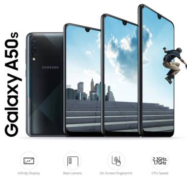 $299 with coupon for Samsung Galaxy A50s 4G Smartphone 6.4 inch Android 9.0 Exynos 9611 Octa Core 6GB RAM 128GB ROM 3 Rear Camera 4000mAh Battery Global Version – Black from GEARBEST