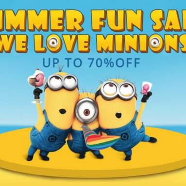 Minions Summer sale – 70% off on Minions products from Everbuying