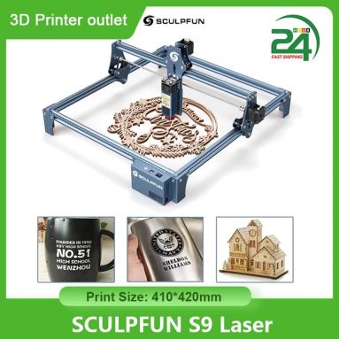€274 with coupon for SCULPFUN S9 Laser Engraver Cutting Machine 5.5W 90W Effect High Precision CNC Laser Engraving 410x420mm Engraving Area from EU warehouse GEEKMAXI