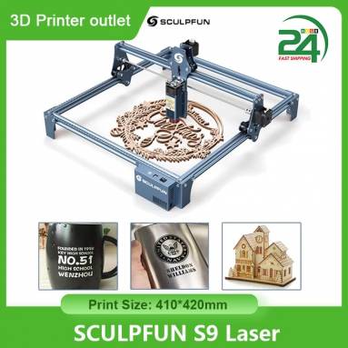 €248 with coupon for SCULPFUN S9 Laser Engraver Cutting Machine 5.5W 90W Effect High Precision CNC Laser Engraving 410x420mm Engraving Area from EU GER warehouse TOMTOP