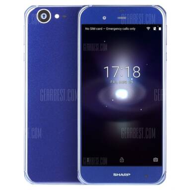 $118 with coupon for Sharp AQUOS P1 4G Smartphone  –  BLUE from GearBest